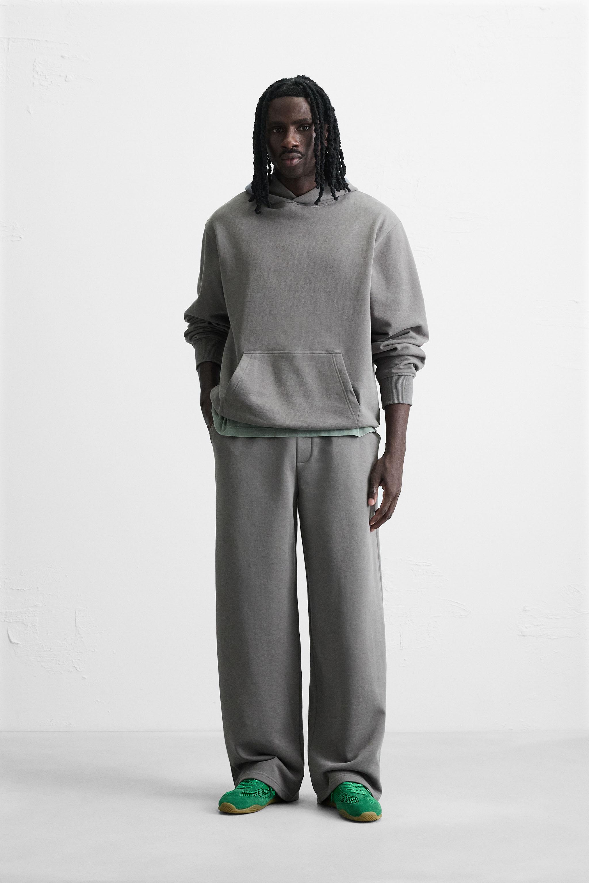 WIDE-LEG JOGGER TROUSERS Light beige ZARA United Kingdom