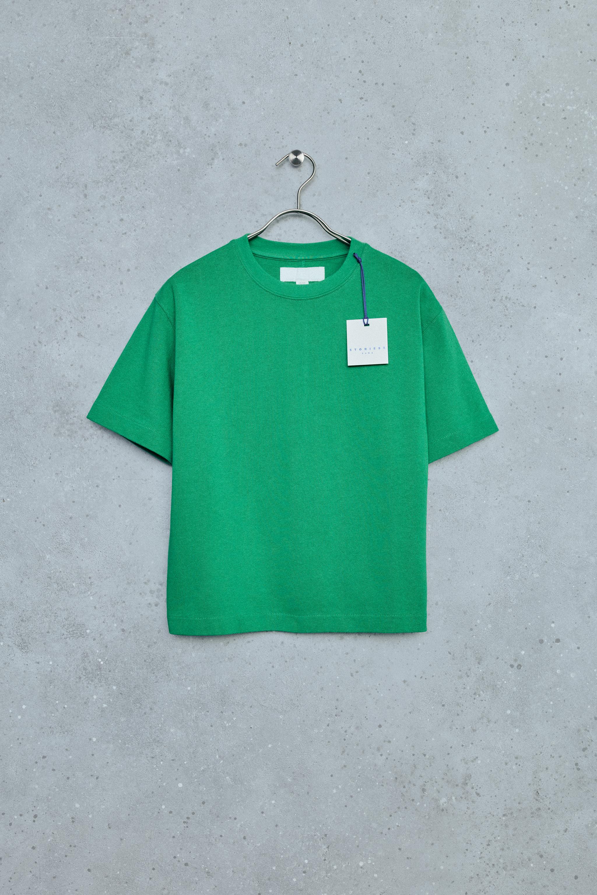STORIESZ - HEAVYWEIGHT T-SHIRT — Green / Ecru