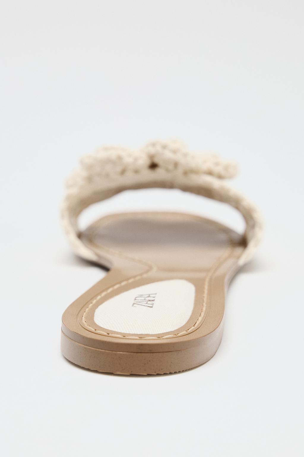 Thumbnail image for CROCHET BOW FLAT SANDALS
