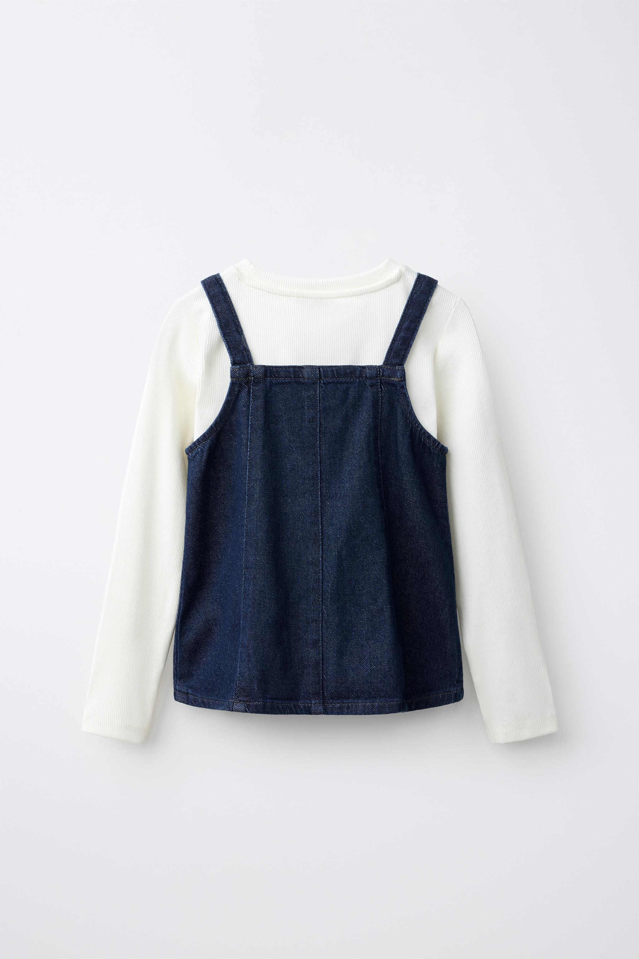 コンビネーション デニム トップス - ブルー | ZARA Japan / 日本
