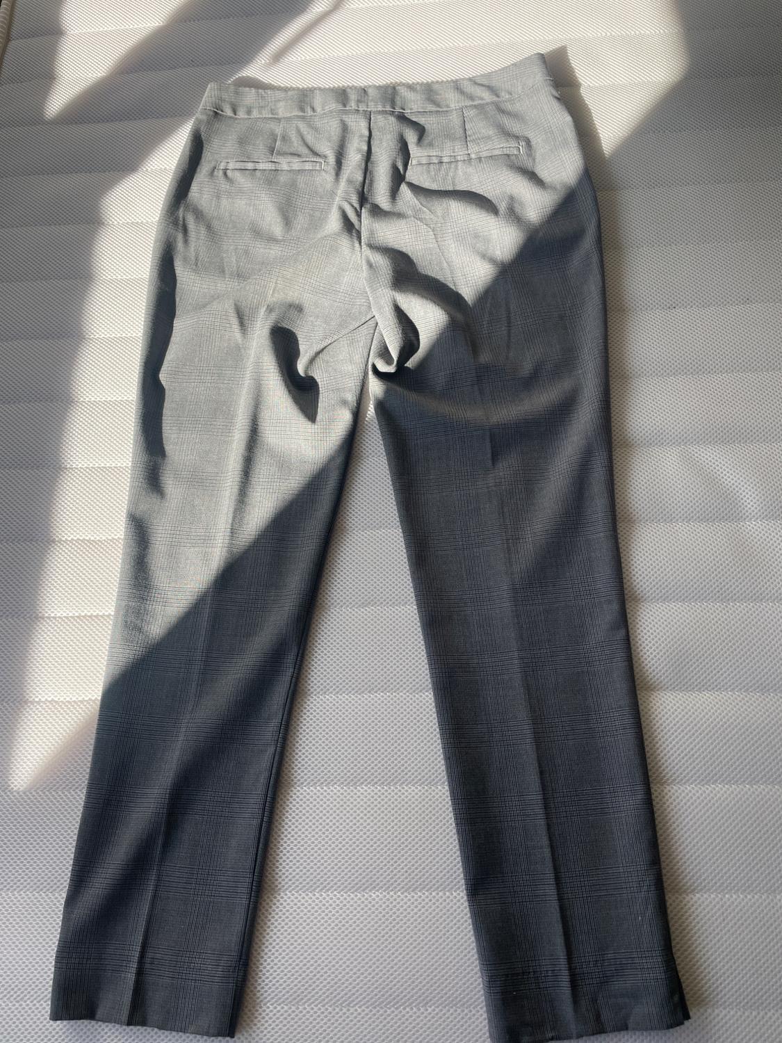 CHECKED SKINNY TROUSERS - Image 2
