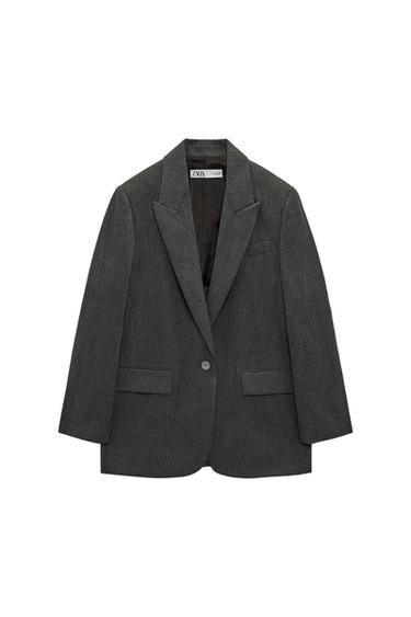OVERSIZED SINGLE-BUTTON BLAZER