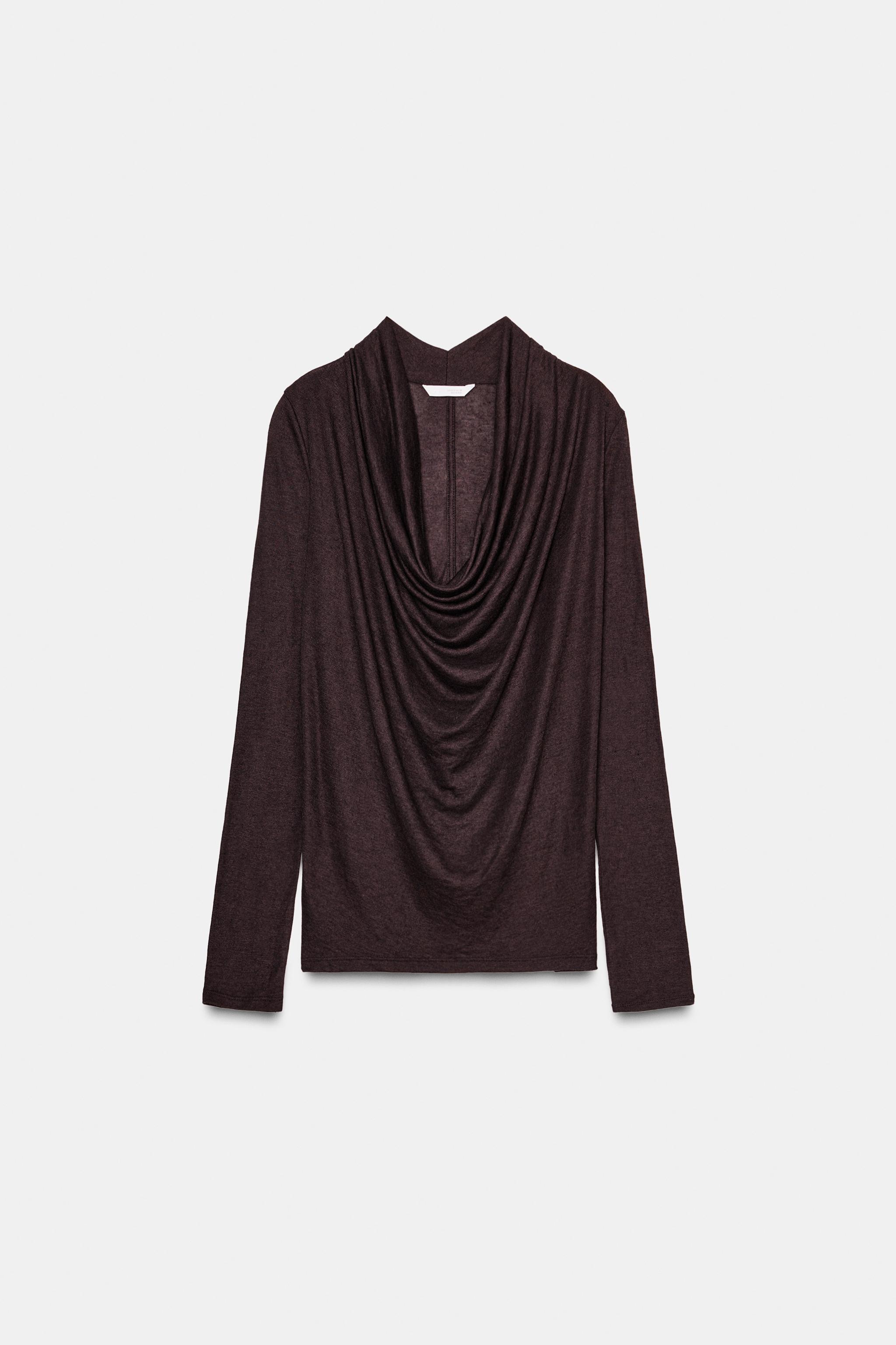 T-SHIRT DRAPÉ AVEC LYOCELL