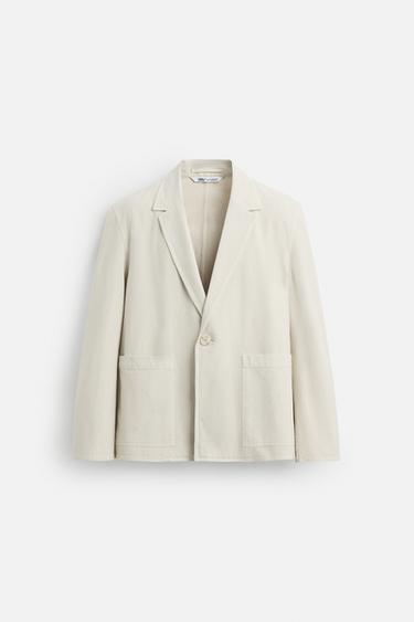BLAZER COSTUME RELAXED FIT - Blanc cassé de Zara - Image 5