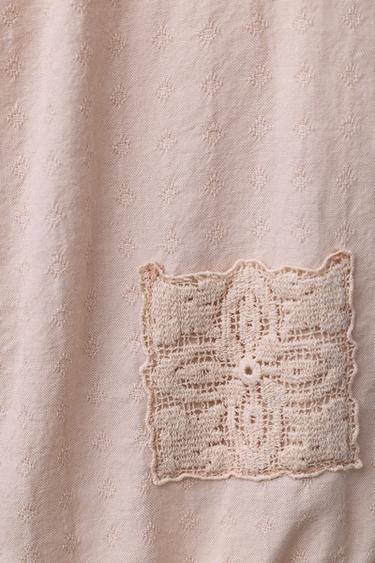 EMBROIDERED LACE JUMPSUIT - Dusty pink by Zara - Image 6