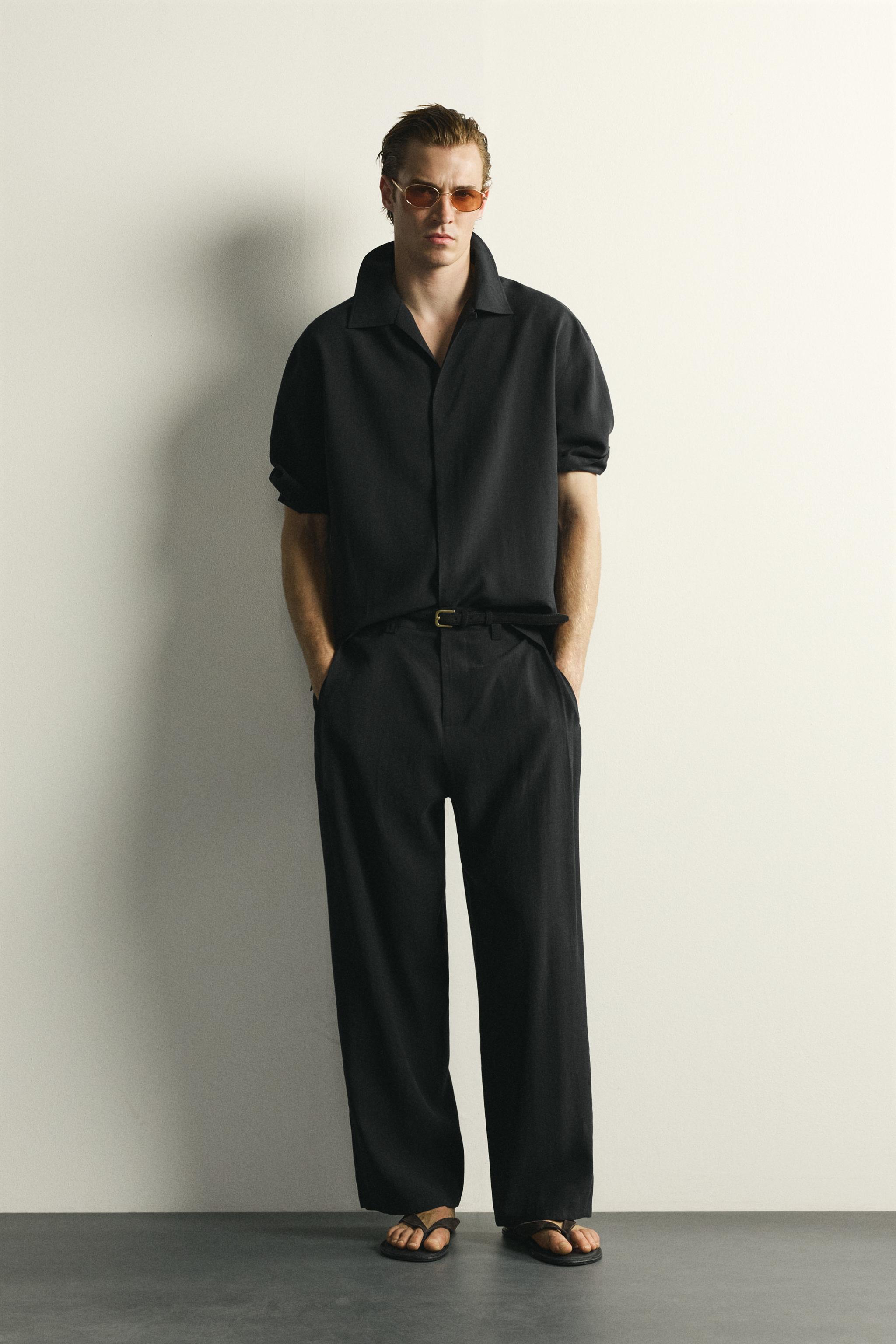 シャツ (ブラック・黒) | メンズ | ZARA 日本