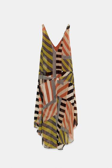 JURK MET PATCHWORKPRINT - Multicolour van Zara - Afbeelding 0