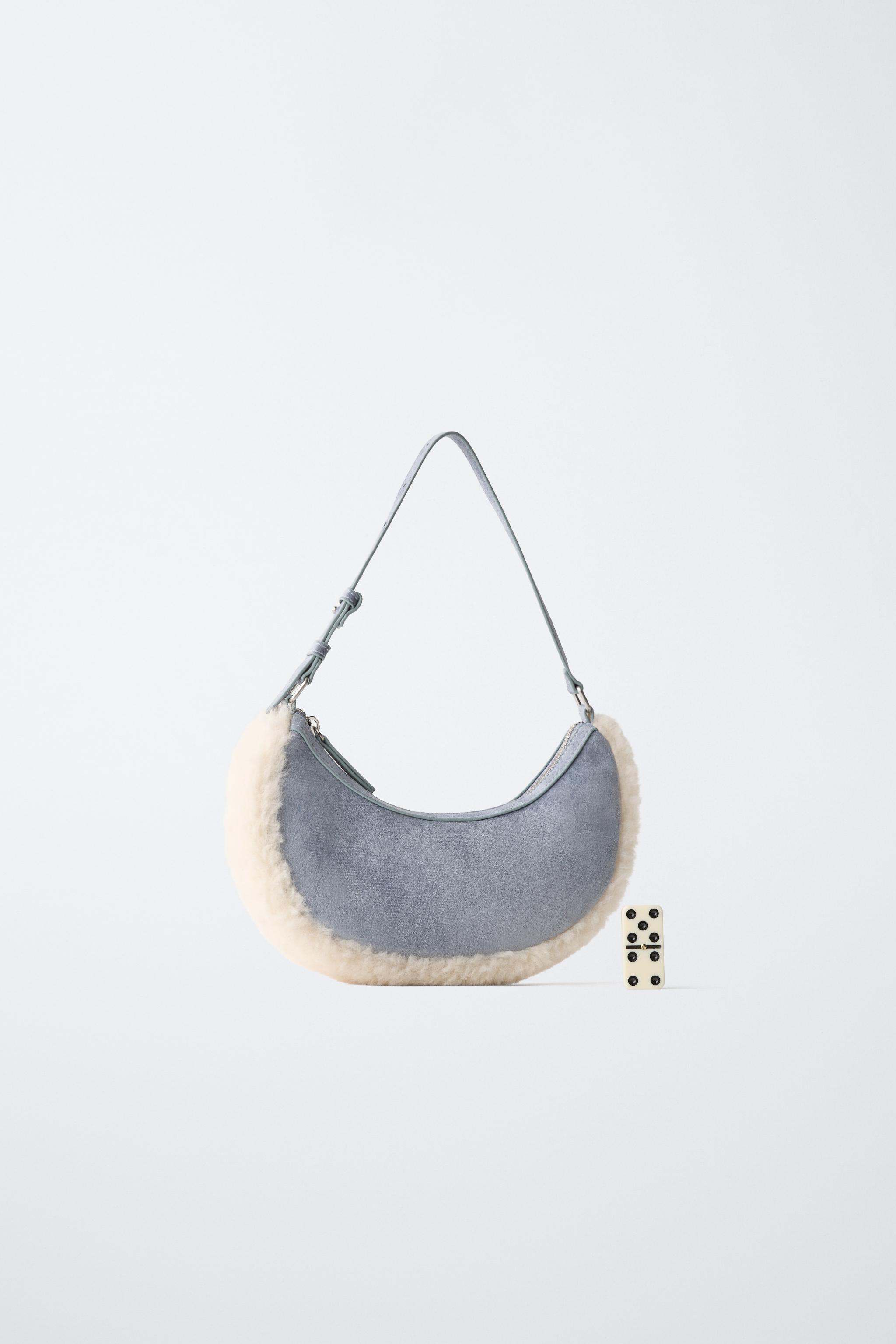 SAC SHOULDER PEAU LAINÉE