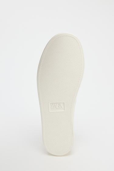 BASKETS BRODÉES FLEURS - Blanc de Zara - Image 6