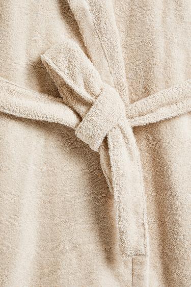(360 GXM²) PEIGNOIR À CAPUCHE - Sable de Zara - Image 2