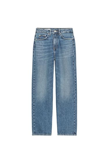 JEANS TRF MOM FIT TIRO ALTO - Azul de Zara