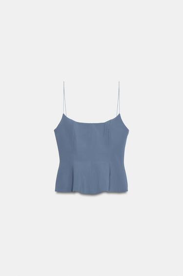 PEPLUM TOP - Indigo by Zara - Image 0