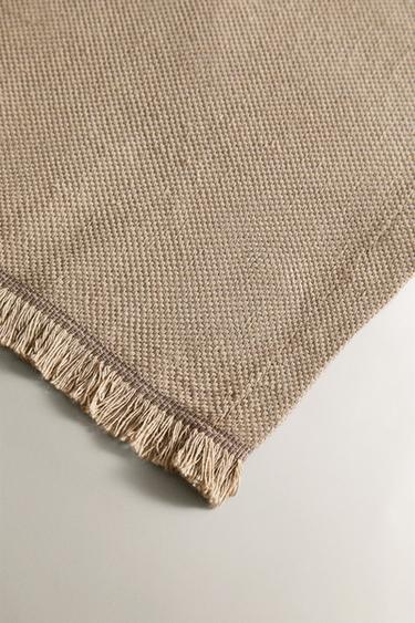 PLAIN MULTIPURPOSE THROW - Light beige by Zara - Image 1