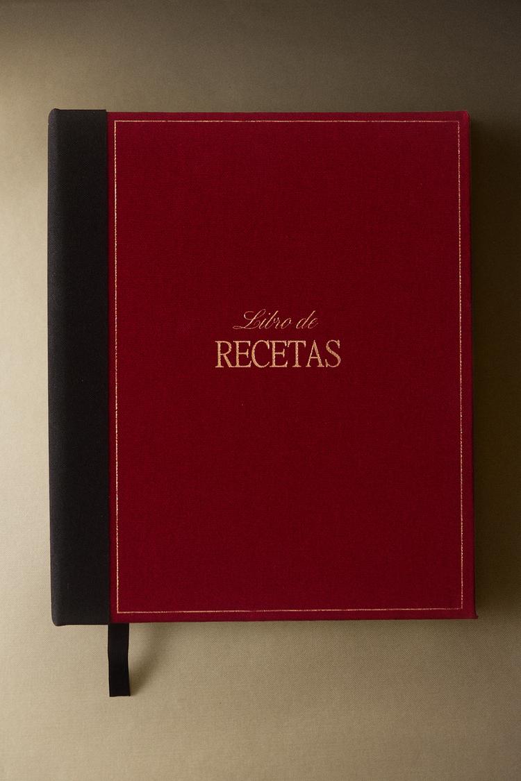 CHRISTMAS RECIPE BOOK (SPANISH) — Red