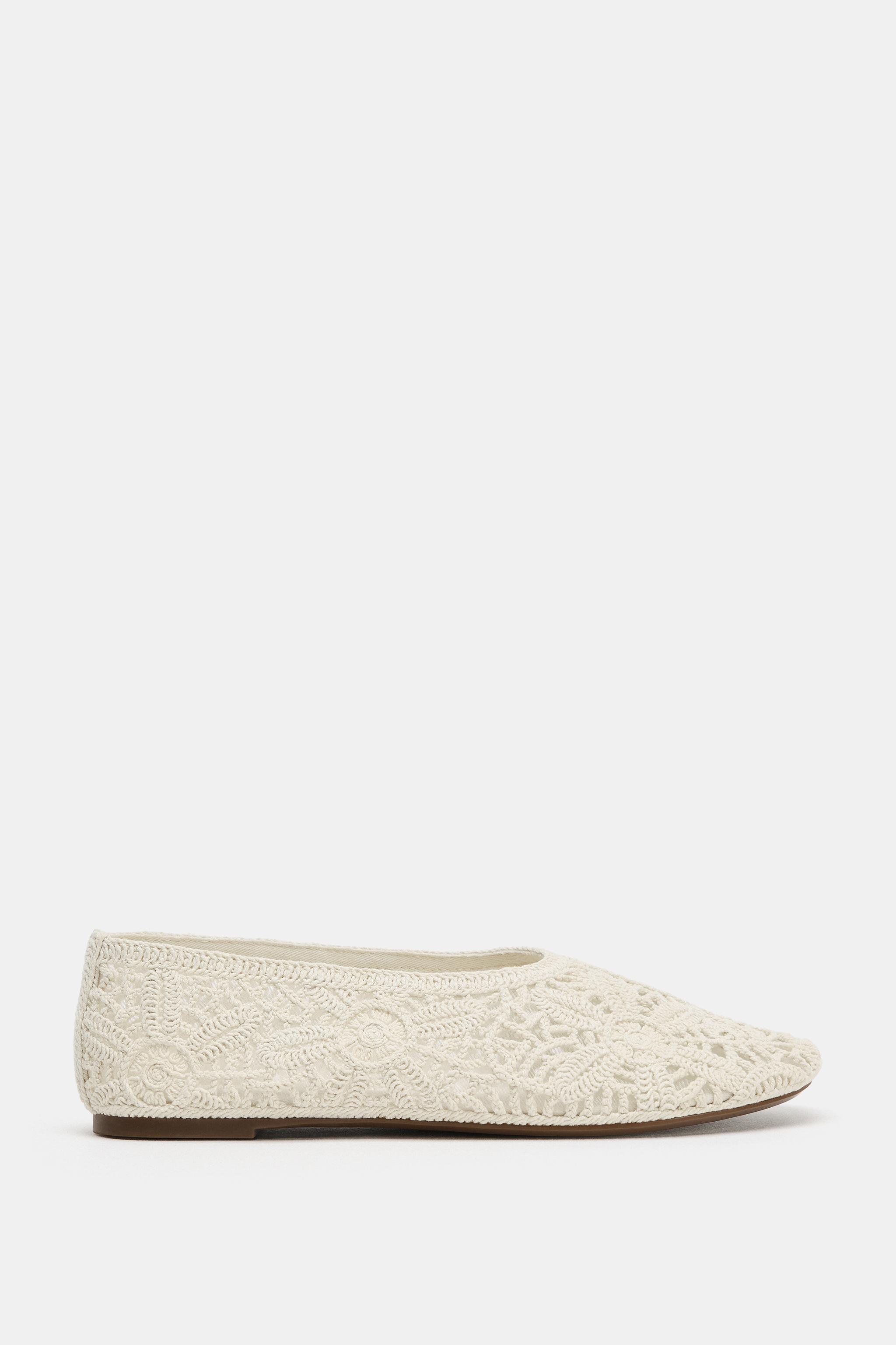 BALLERINES CROCHET FLEURS
