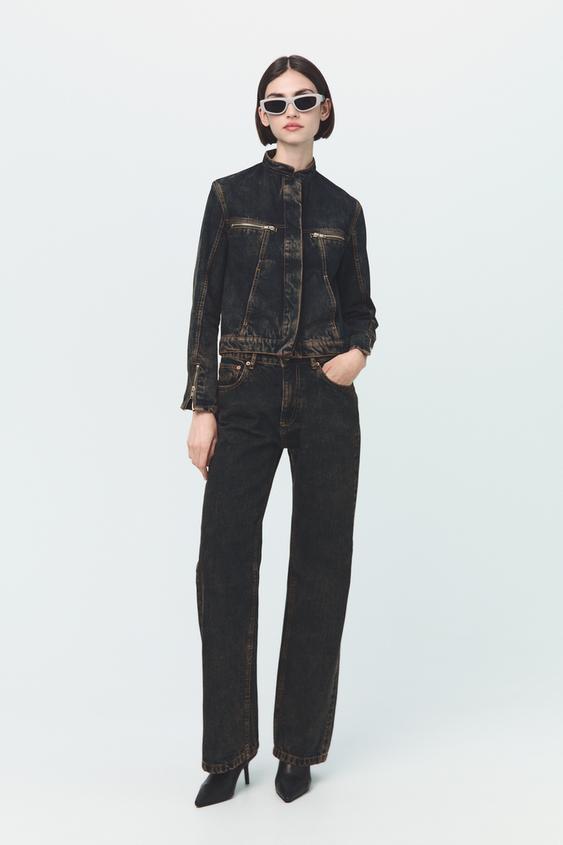 ZW COLLECTION DENIM JACKET Blue ZARA South Africa
