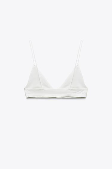 BRASSEIRE SEAMLESS À BRETELLES - Blanc de Zara - Image 5