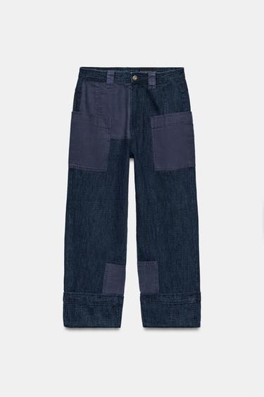 PANTALON BIMATIÈRE À POCHES ZW COLLECTION - Bleu de Zara - Image 6