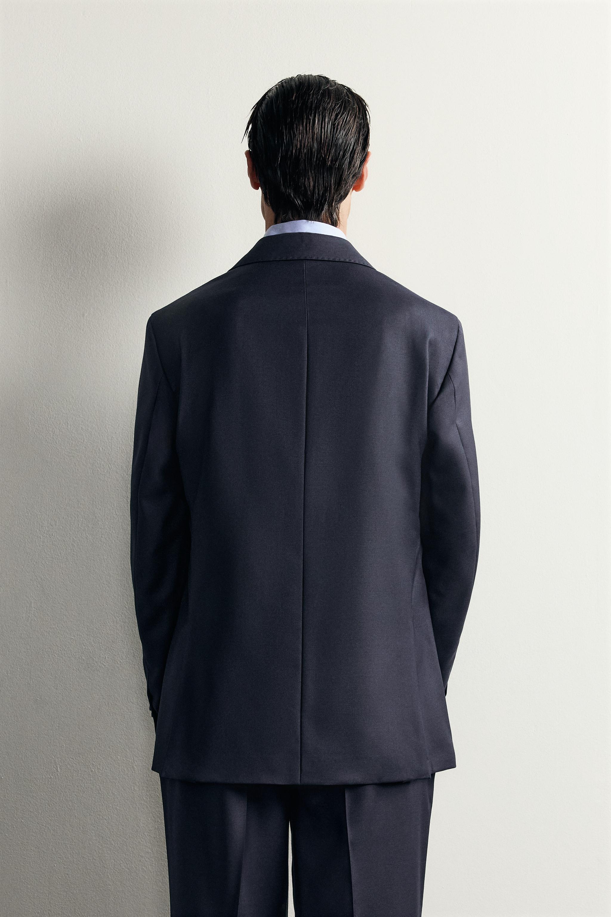 Zara %100 YÜN TAKIM BLAZER görsel 3