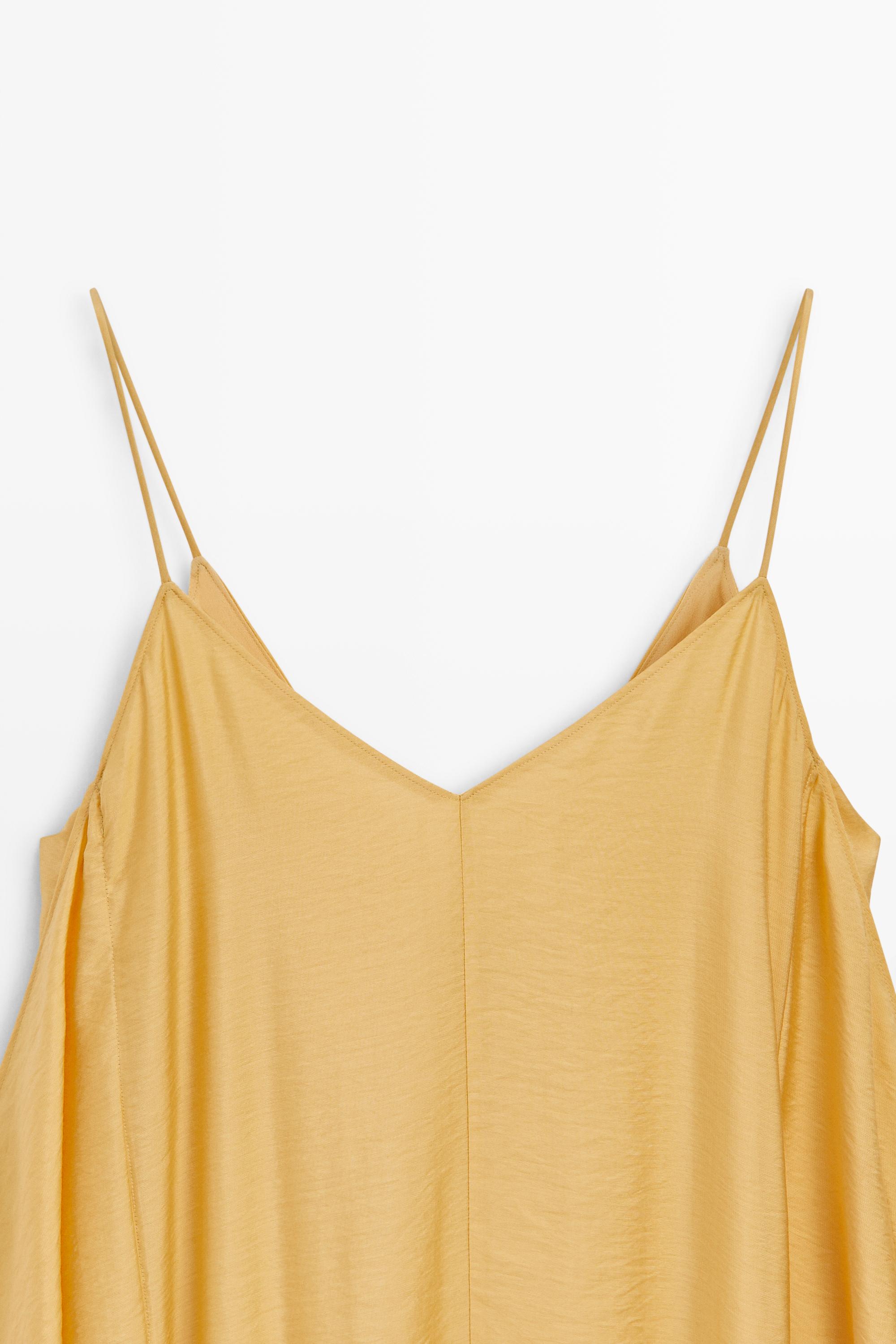 Flowing lingerie dress with ruffle detail