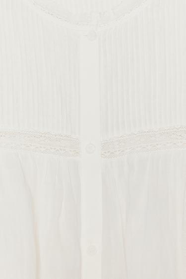 RAMIE ROMANTIC SHIRT ZW COLLECTION - Oyster-white by Zara - Image 7