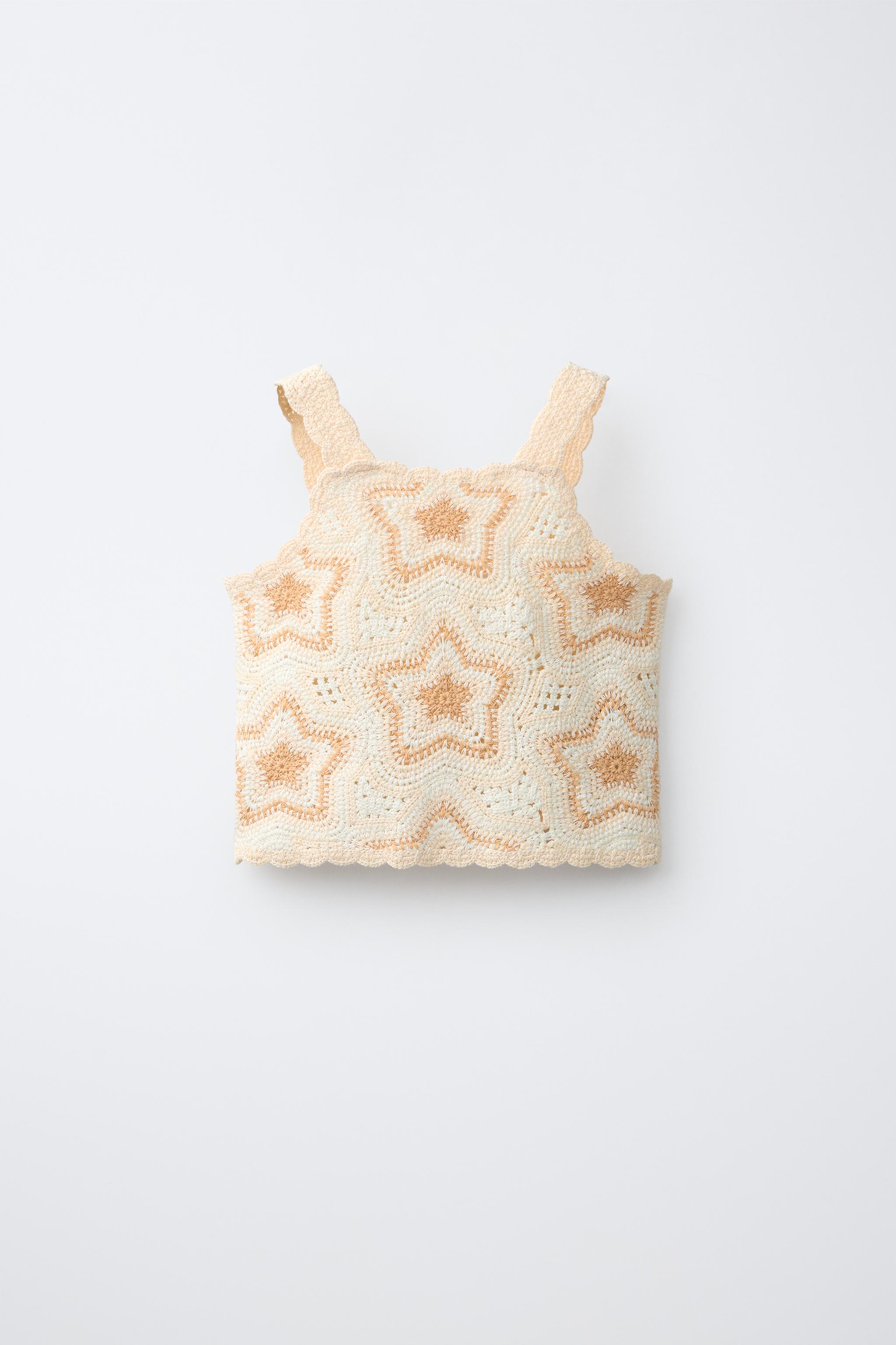 TOP EN CROCHET ÉTOILES