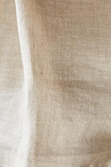 FADED LINEN VALANCE SHEET - Light beige by Zara - Image 5