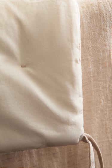CHILDREN'S PLAIN POPLIN AND LINEN COT BUMPER COVER - Ecru by Zara - Image 5