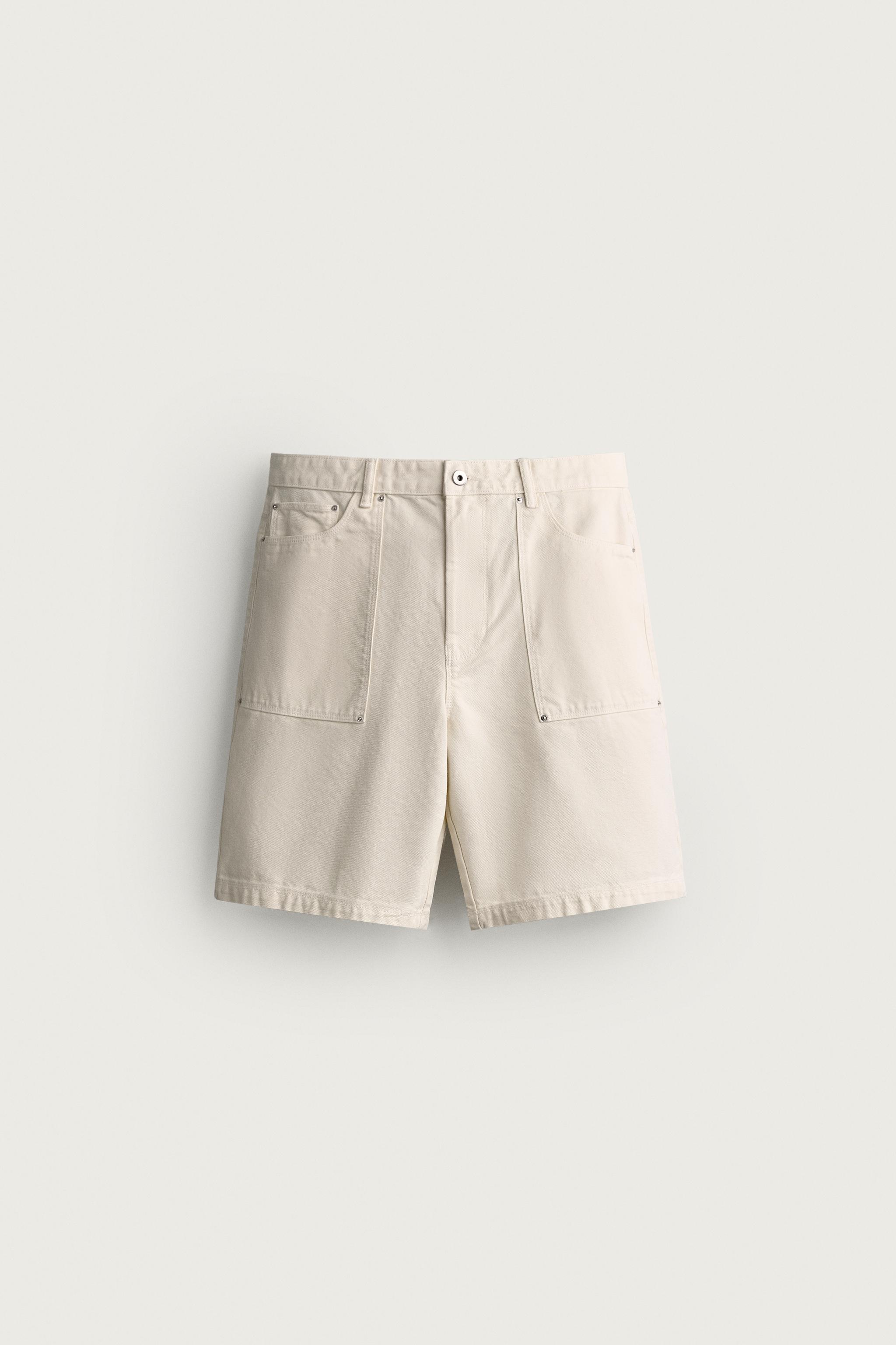STRAIGHT FIT POCKET SHORTS