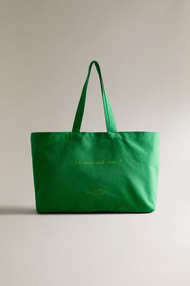 GRAND SAC VERT RUE DU BAC - Vert clair de Zara - Image 0