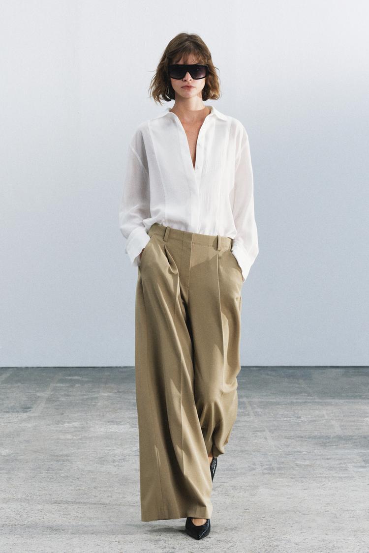 ZW COLLECTION PLEATED TROUSERS