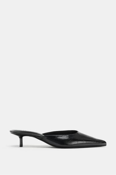 MULE SLINGBACK SHOES - Black by Zara
