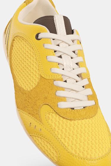 CONTRAST RUNNING TRAINERS - Yellow by Zara - Image 8