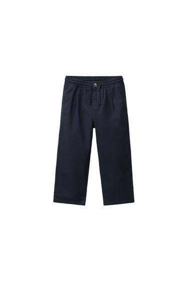 ベーシックチノパンツダークネイビーブルーZaraのベーシックチノパンツ - ダークネイビーブルー