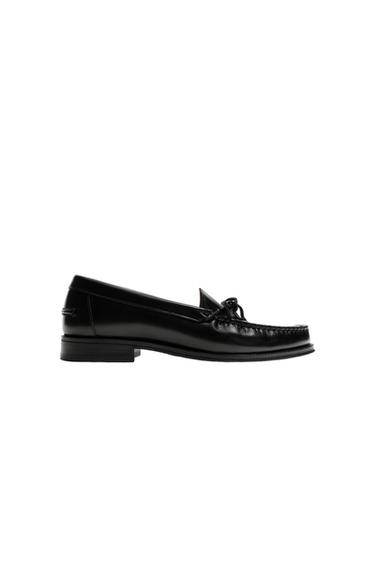 MOCASÍN PEL LAZO - Negro de Zara