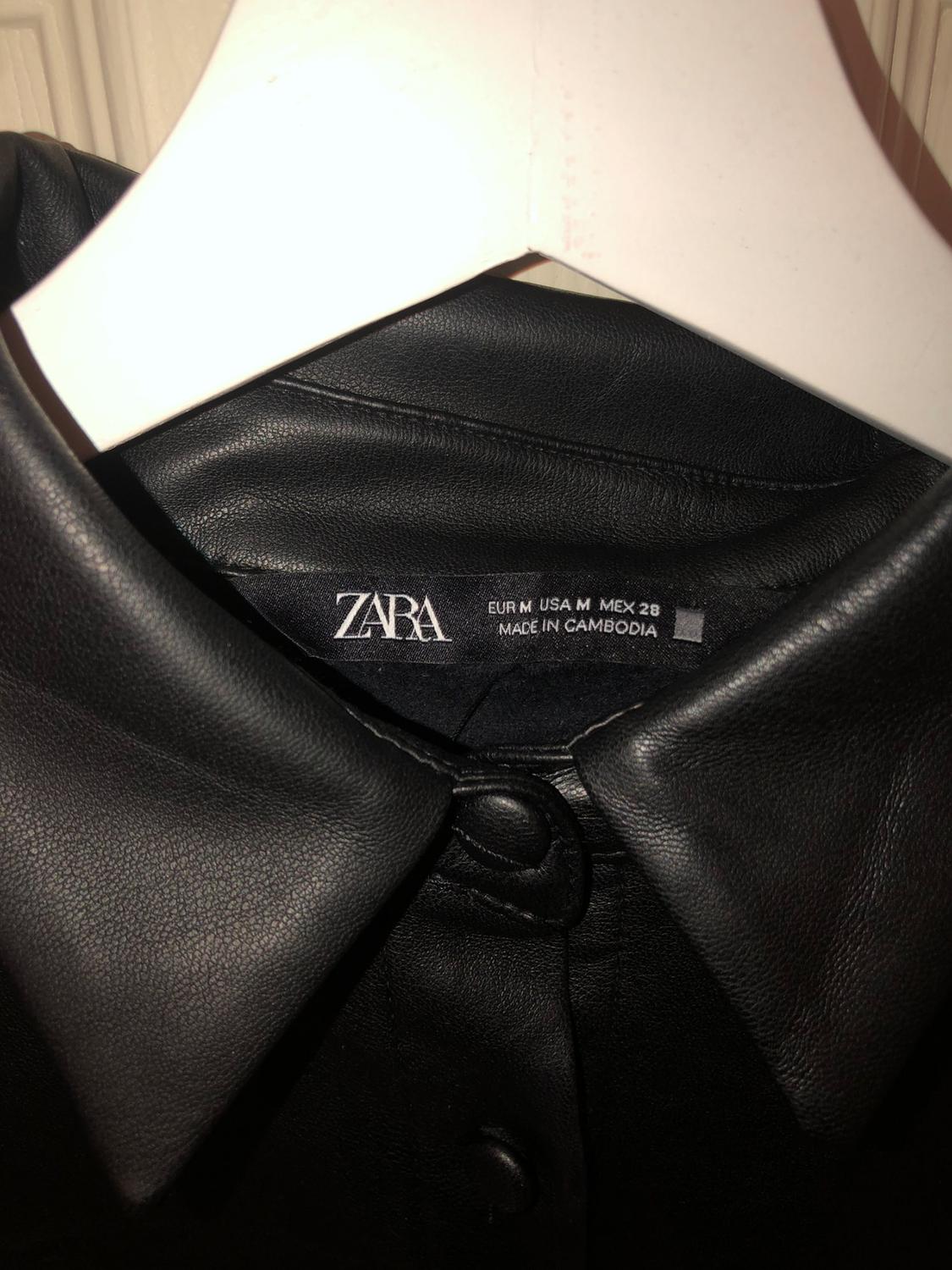 FAUX LEATHER MINI DRESS - Image 2