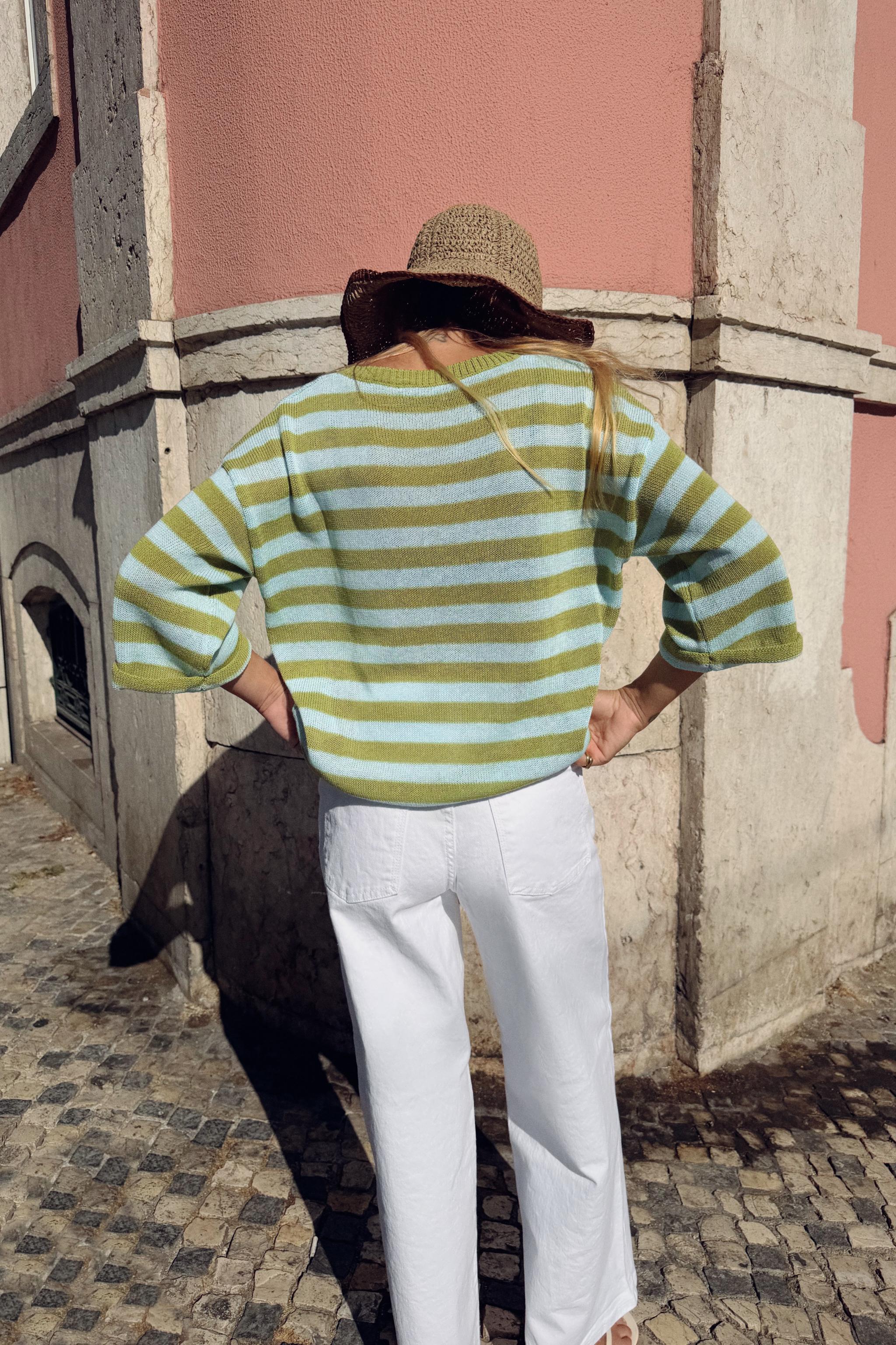 STRIPED KNIT JUMPER