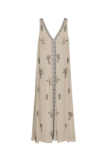 ZW COLLECTION BEADED EMBROIDERED DRESS