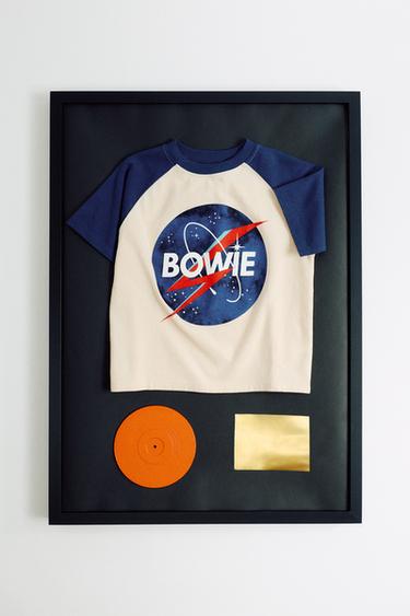 Zara DAVID BOWIE © PRINT T-SHIRT - Oyster-white