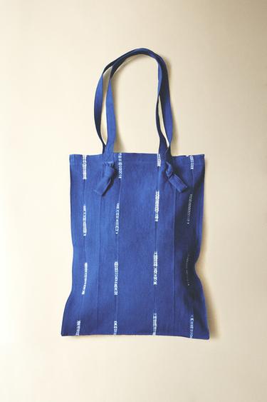 TOTE BAG COTON X TENSIRA - Bleu de Zara - Image 5