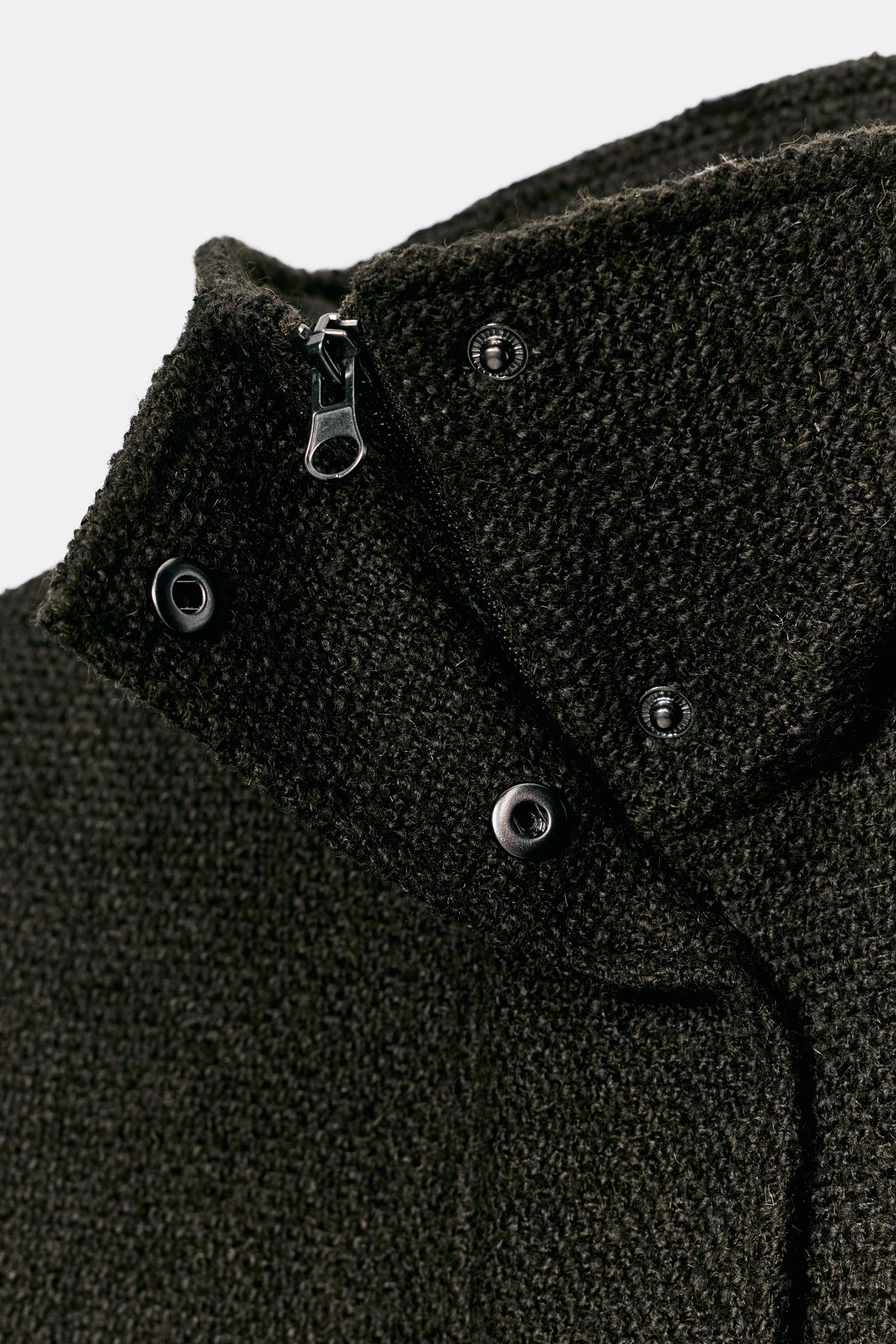 BOMBER TEXTURÉ AVEC LAINE ZW COLLECTION