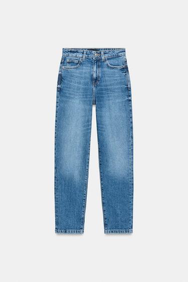 Zara Z.01 MOM FIT HIGH WAIST JEANS - Mid-blue