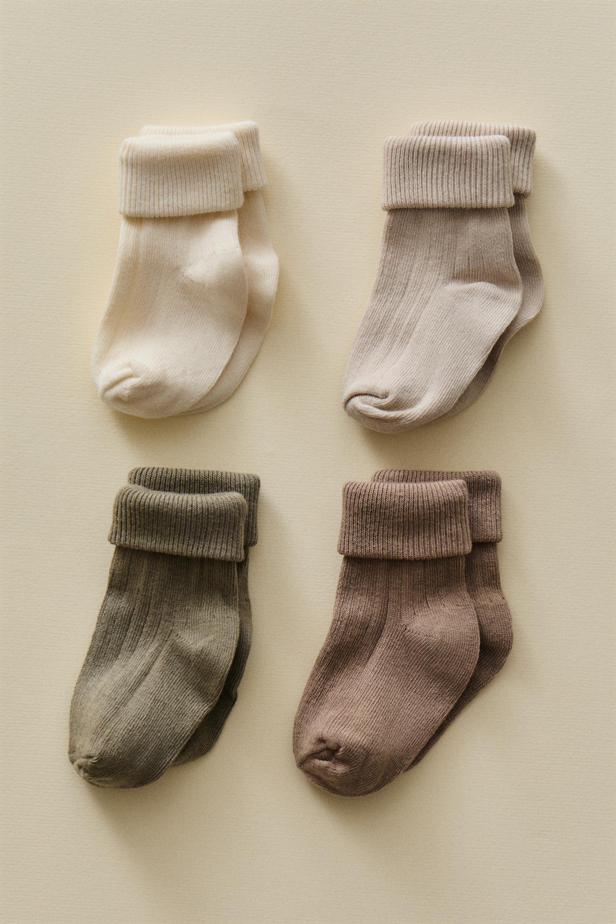 CHAUSSETTE POUR ENFANT MULTICOLORE (LOT DE 4)