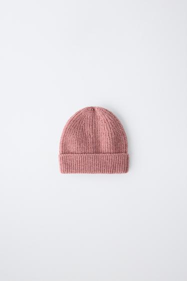 KNIT BEANIE - Pink by Zara