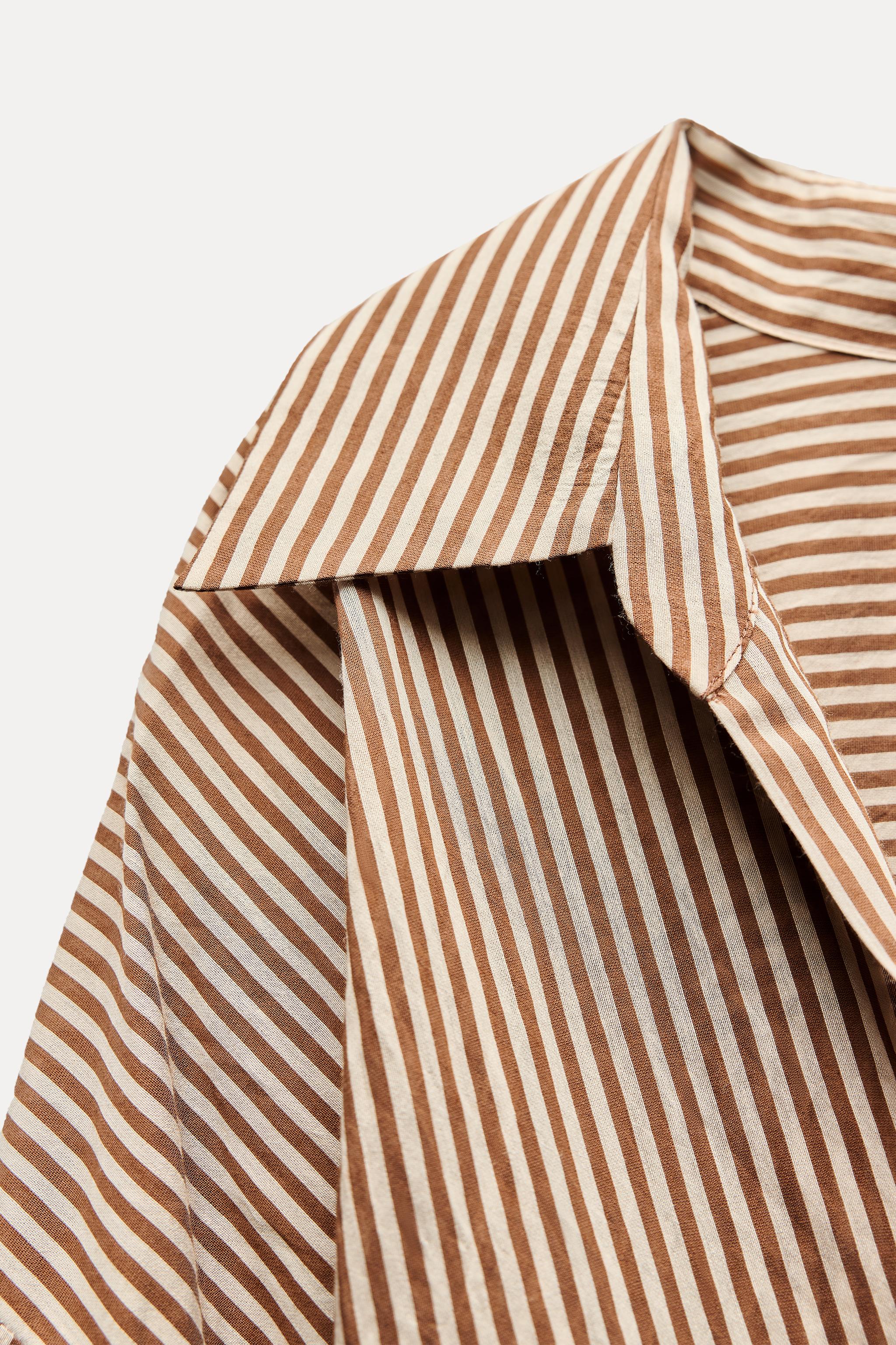 STRIPED MIDI DRESS ZW COLLECTION - Striped | ZARA United States STRIPED MIDI DRESS ZW COLLECTION - Striped | ZARA United States