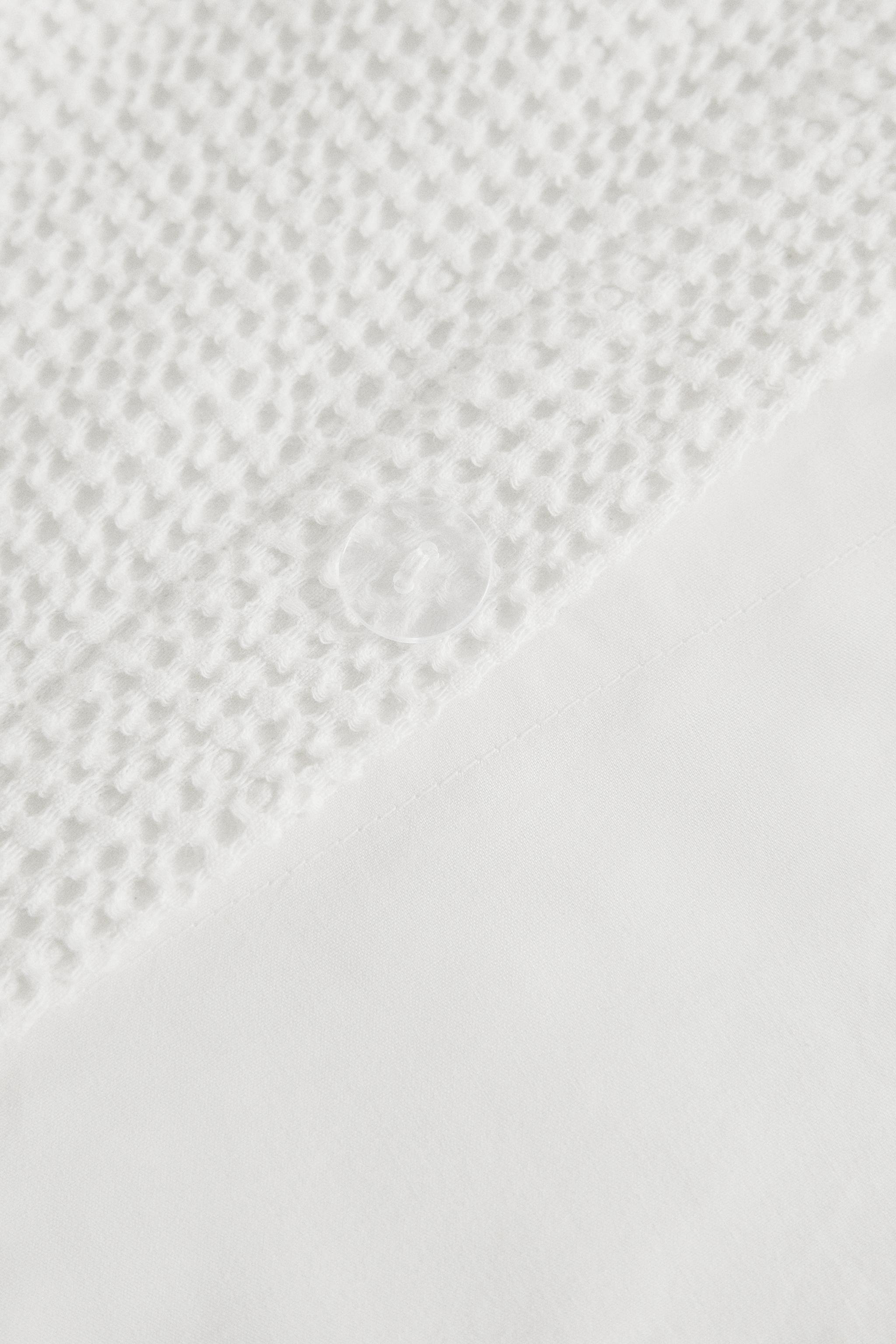 HOUSSE DE COUETTE COTON MINI WAFFLE