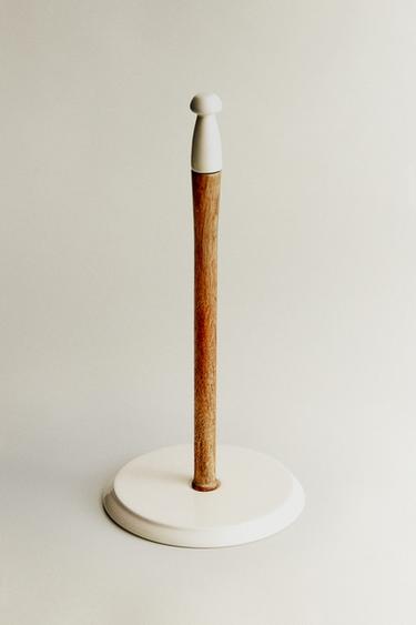 CERAMIC KITCHEN ROLL HOLDER - Cream by Zara