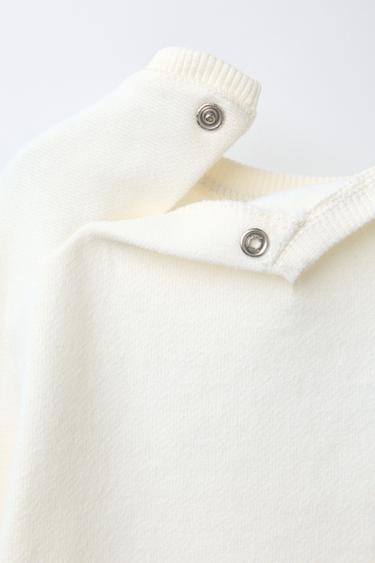 SNOOPY PEANUTS™ TERRY PATCH SWEATSHIRT - Light ecru by Zara - Image 4