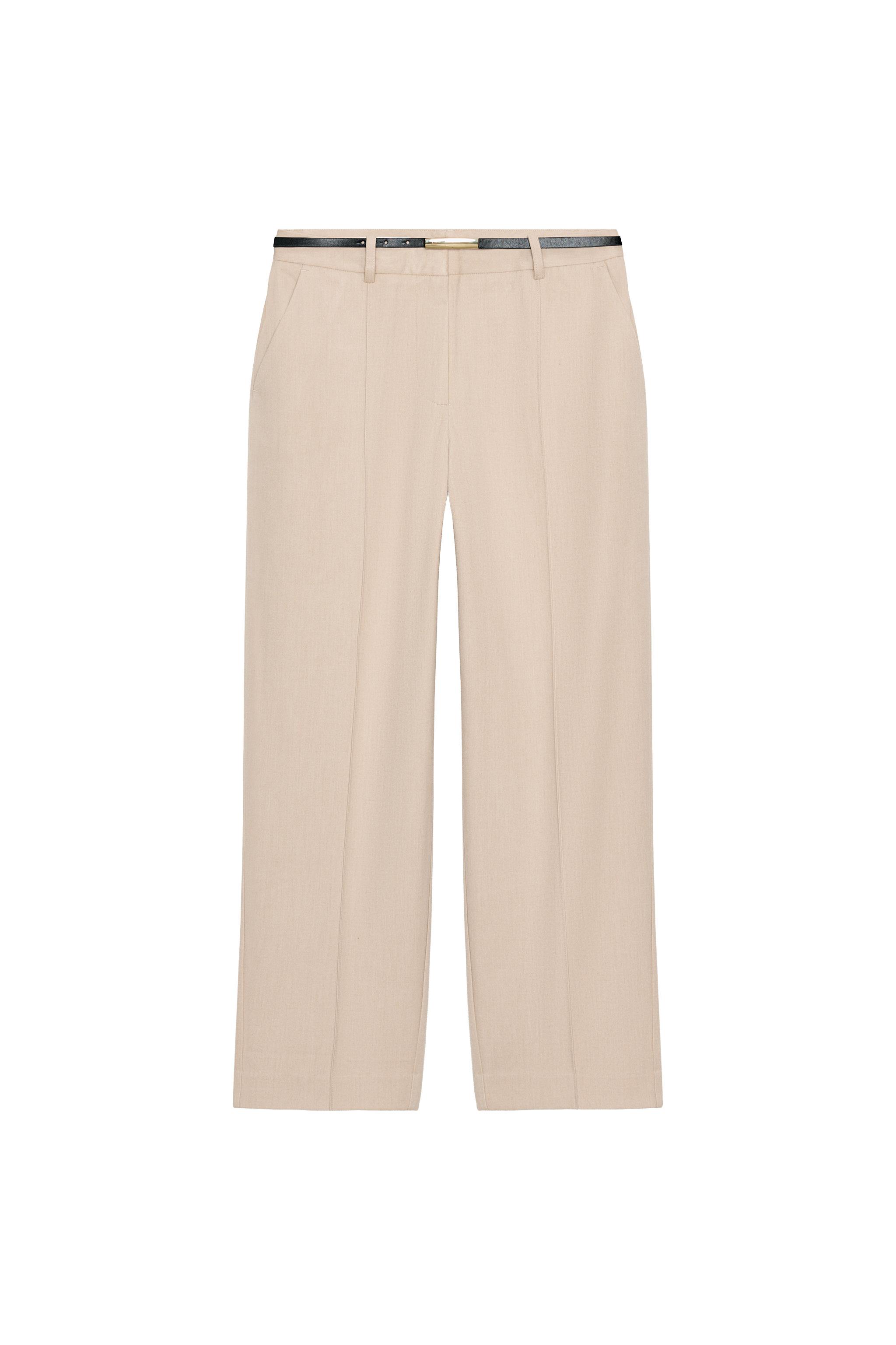 STRAIGHT-FIT BLAZER WITH SHOULDER PADS