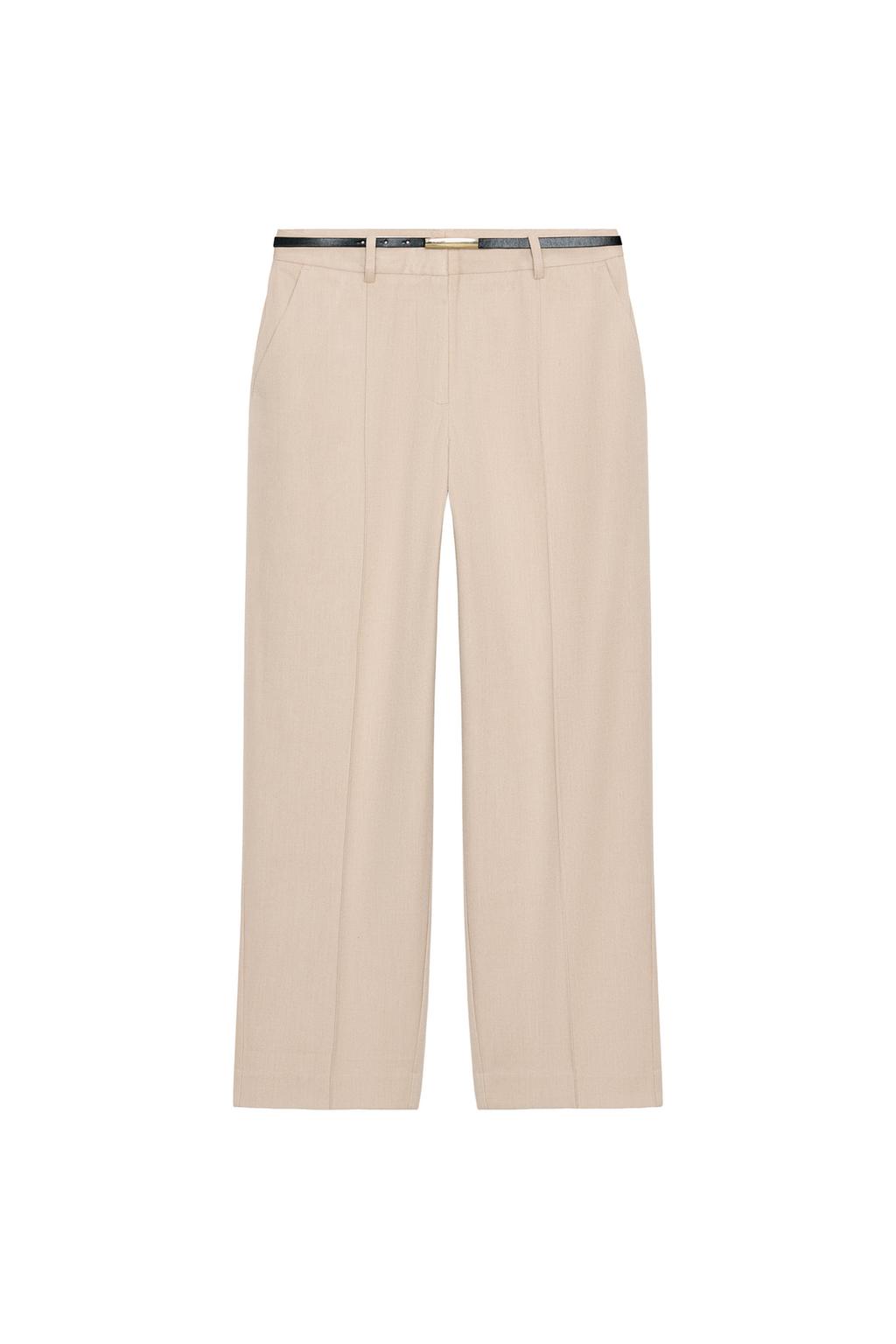 STRAIGHT LEG BELTED PANTS - image 3
